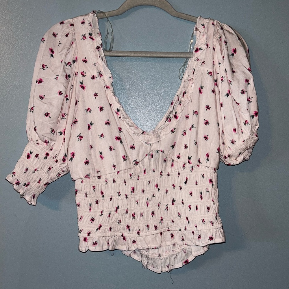 Altar’d State ruched floral top
